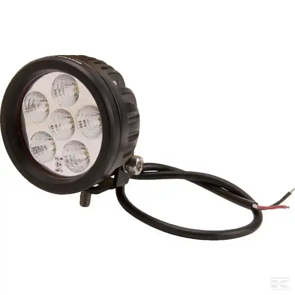 Cenově Výhodný Pracovní světlo LED, 18 W, 1440 lm, kulaté, 10/30 V, Ø 89 mm, širokoúhlé, 6 LED, Kramp