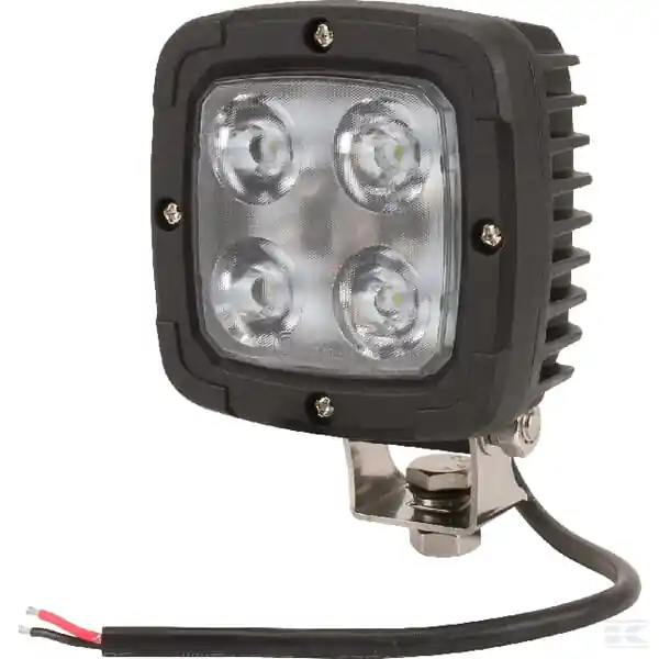 Tovární Cena Pracovní světlo LED 40 W, 4000 lm, čtvercové, 10/30 V, 98,5x63,4x98,5 mm, bodový paprsek, 4 LED, Kramp