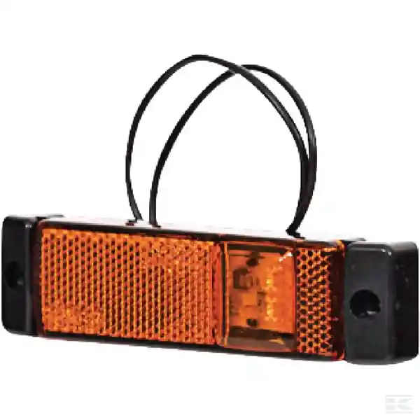 Vysoce Kvalitní Obrysové světlo LED 12/24 V, obdélníkové, 130x32x20,5 mm, Kramp