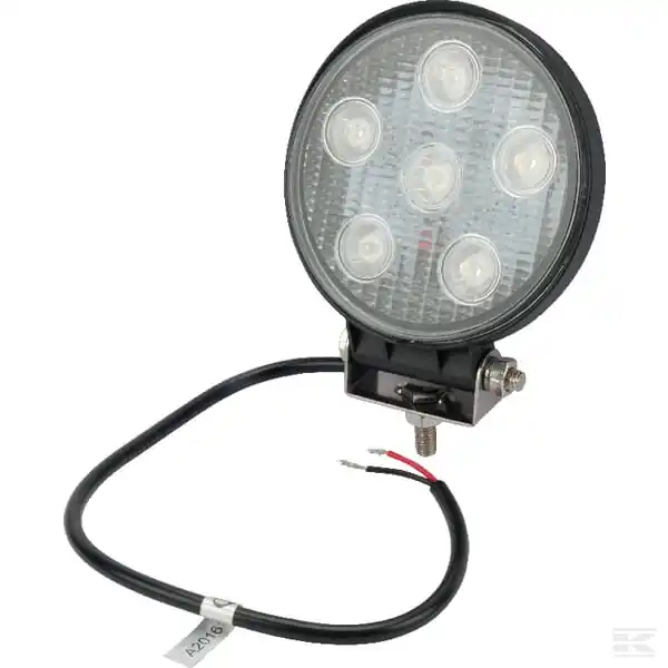Tovární Cena Pracovní světlo LED, 27 W, 1850 lm, kulaté, 10/30 V, širokoúhlé, 6 LED, gopart