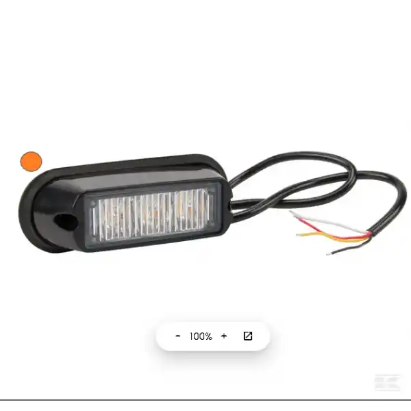 Zábleskové světlo, žluté, 3 LED Oblíbený