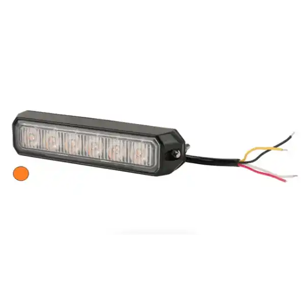 Zábleskové světlo, žluté, 6 LED Finální Výprodej