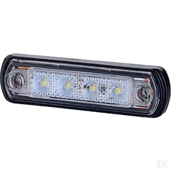 Cenový Hit Obrysové světlo 0,5/1 W, obdélníkové, 12/24 V, bílé, 82x31x15 mm, 4 LED, gopart