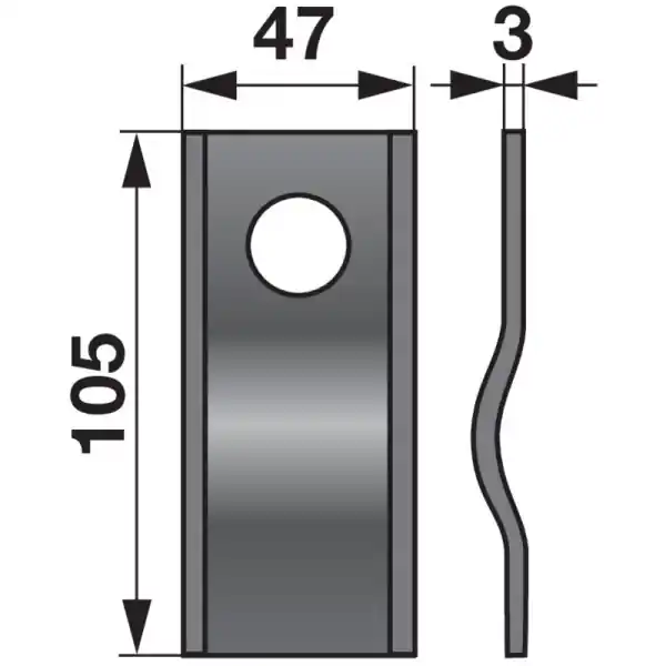 Dokud Zásoby Vydrží Nůž rotačky zvlněný ŽTR 165, 108 mm, 25 ks