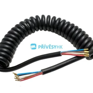 Vysoce Kvalitní Propojovací kabel o délce 3 m spirálový, 1x zástrčka 7 pól, 1x zásuvka kabelová 13 pól 12V